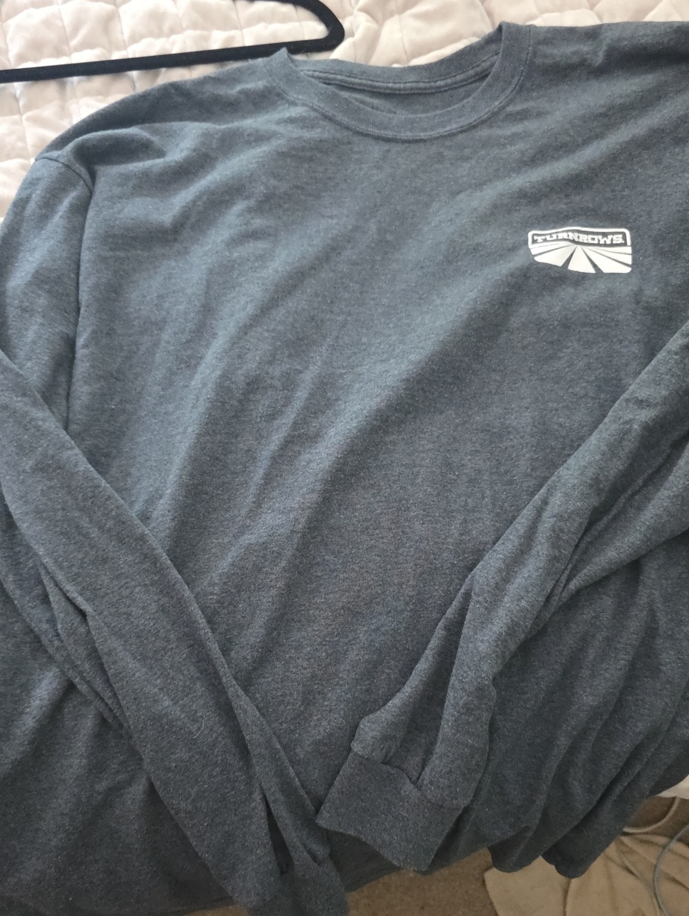 Black Crewneck Tee with Subtle Logo
